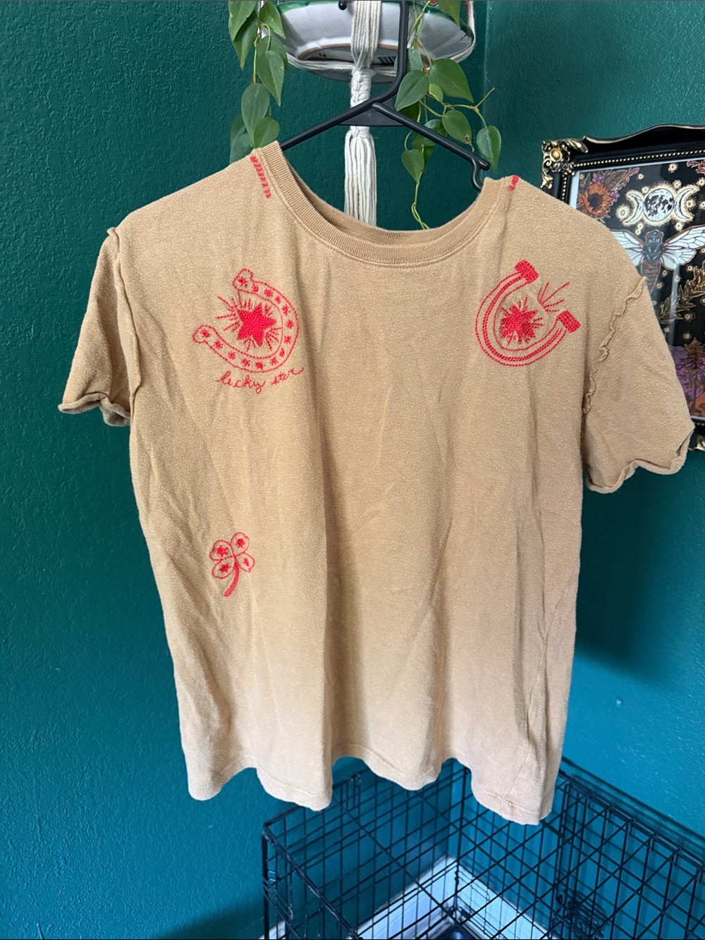We the Free Lucky Star Embroidered Tee